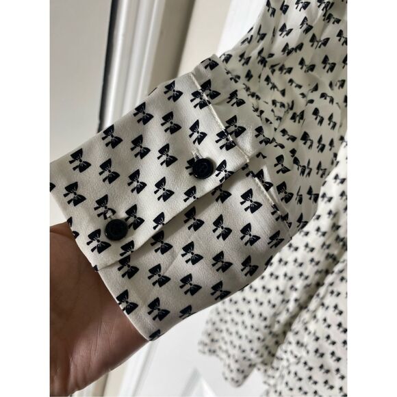 MAJE NWT Istel Bow-Print Jumpsuit - Ecru, Size Maje 40 / US Large, MSRP $375 - Picture 9 of 16